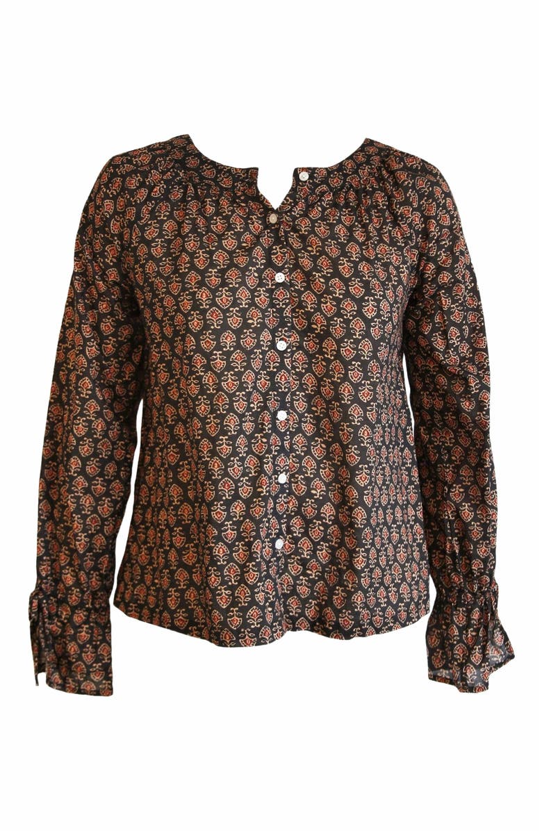 ABLE Kristen Button Down Blouse, Alternate, color, 