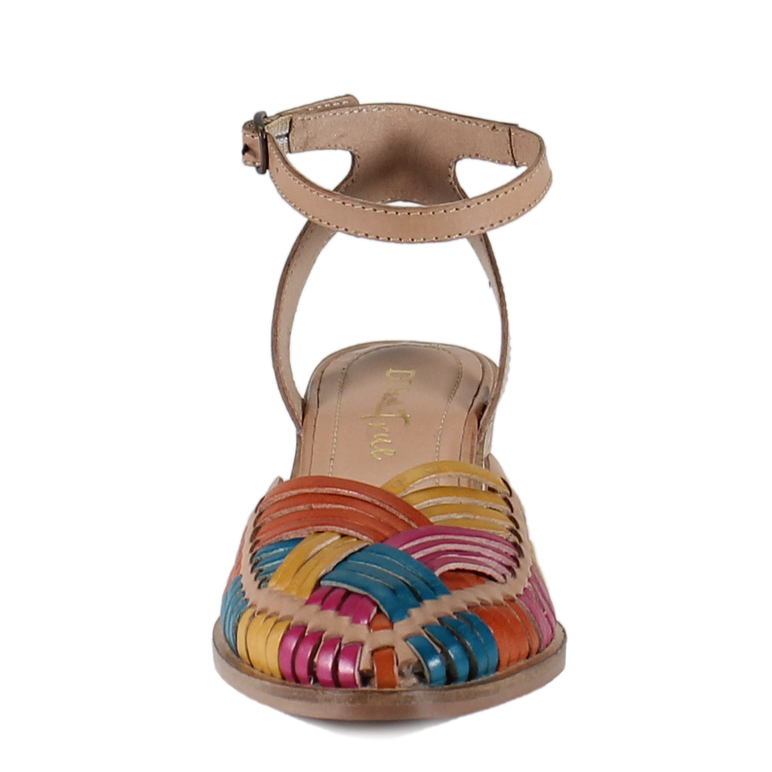 Diba True SHOOTIN STAR Leather Huarache Sandal, Alternate, color, Bright Multi