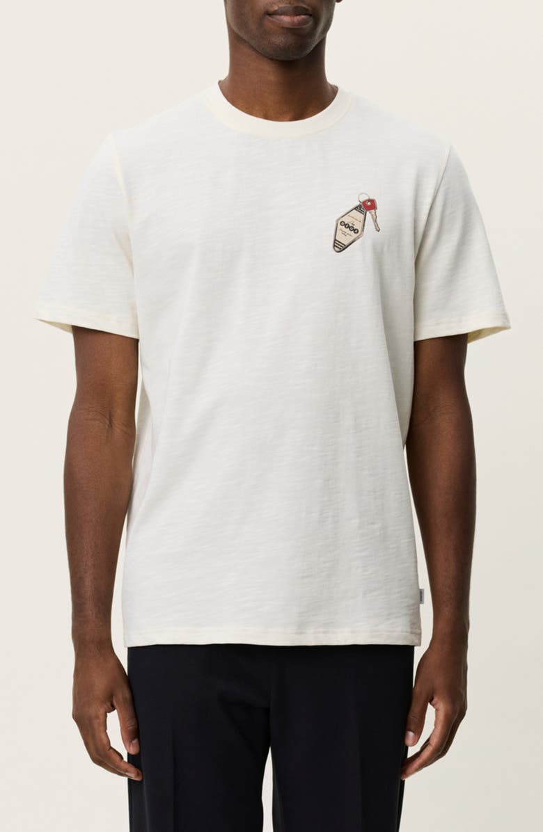 Les Deux Ben Troy Organic Cotton Graphic T-Shirt, Main, color, Light Ivory