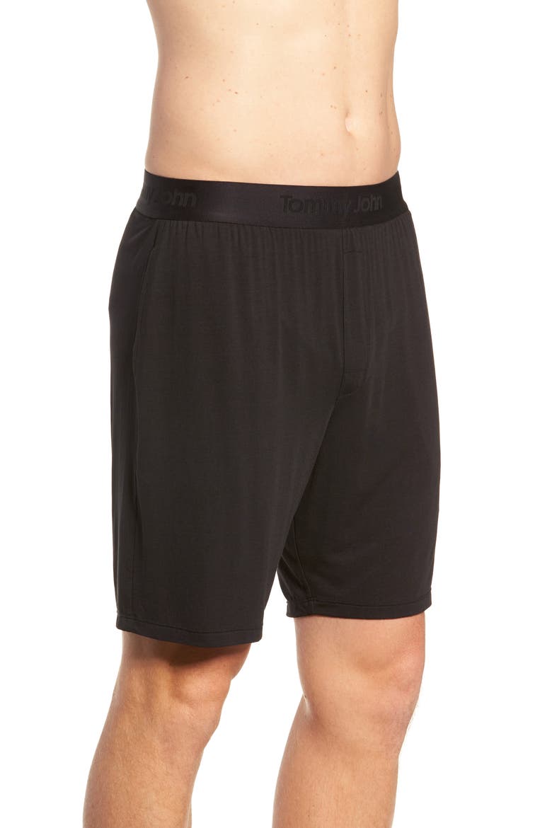 Second Skin Lounge Shorts, Alternate, color, BLACK