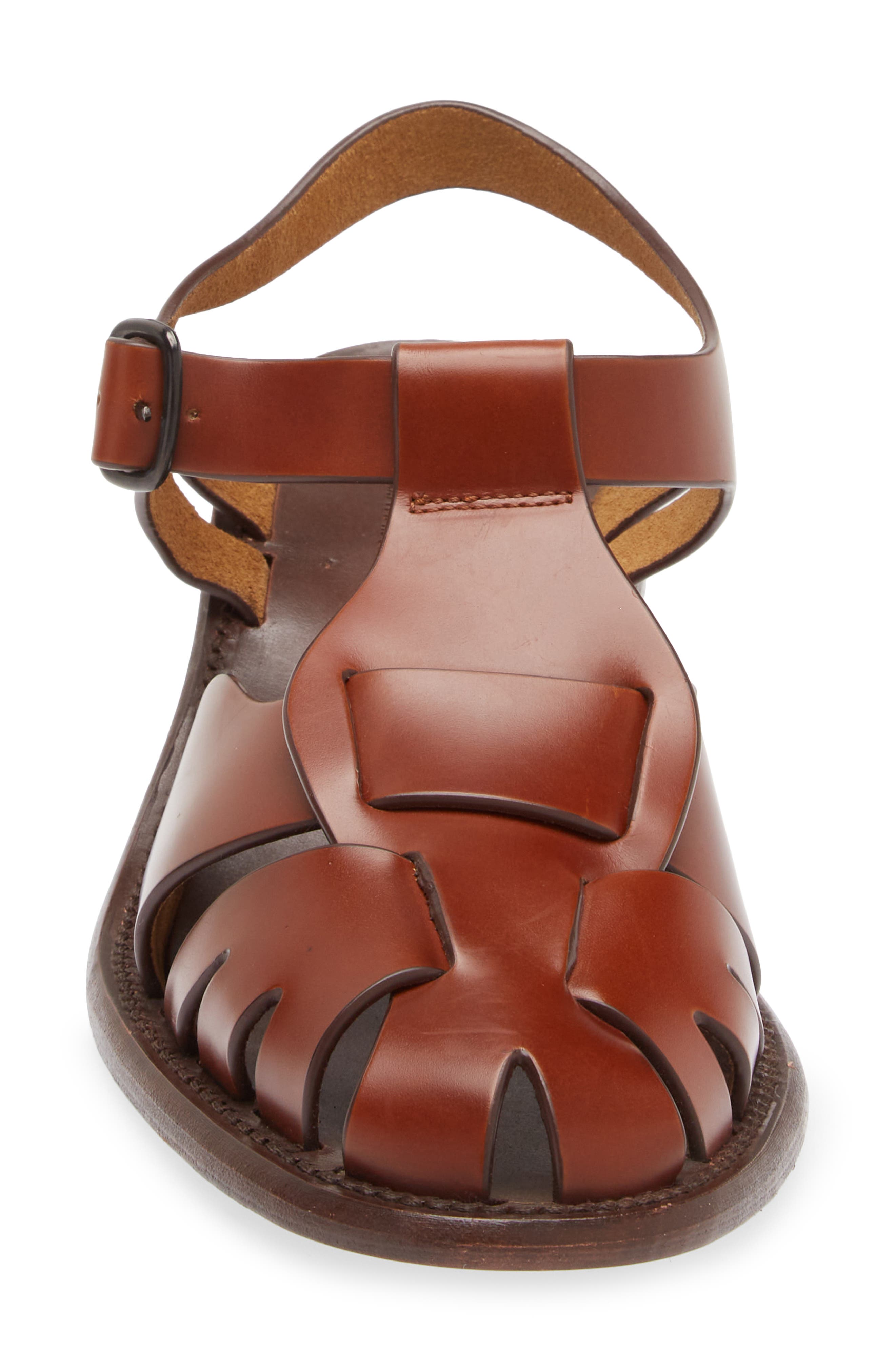 HEREU Pesca Block Heel Fisherman Sandal, Alternate, color, Tan