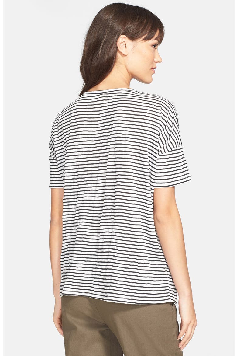 Stripe Tee, Alternate, color, BLACK CREAM