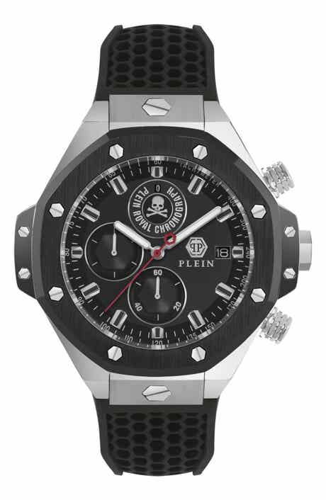 Plein Chrono Royal Chronograph Silicone Strap Watch