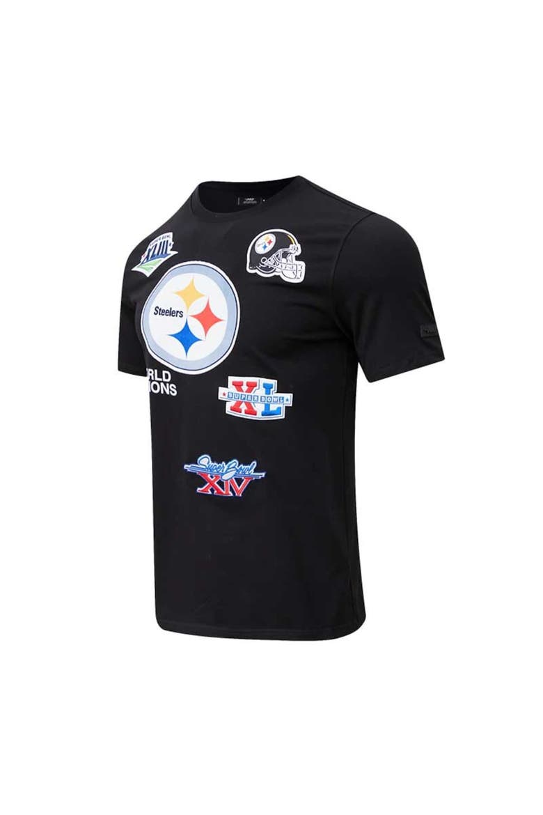 Men's Pro Standard Black Pittsburgh Steelers 6x Super Bowl Champions T-Shirt, Alternate, color, Black
