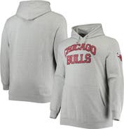 Mitchell & Ness Men's Mitchell & Ness Heathered Gray Chicago Bulls Hardwood Classics Big & Tall Throwback Pullover Hoodie