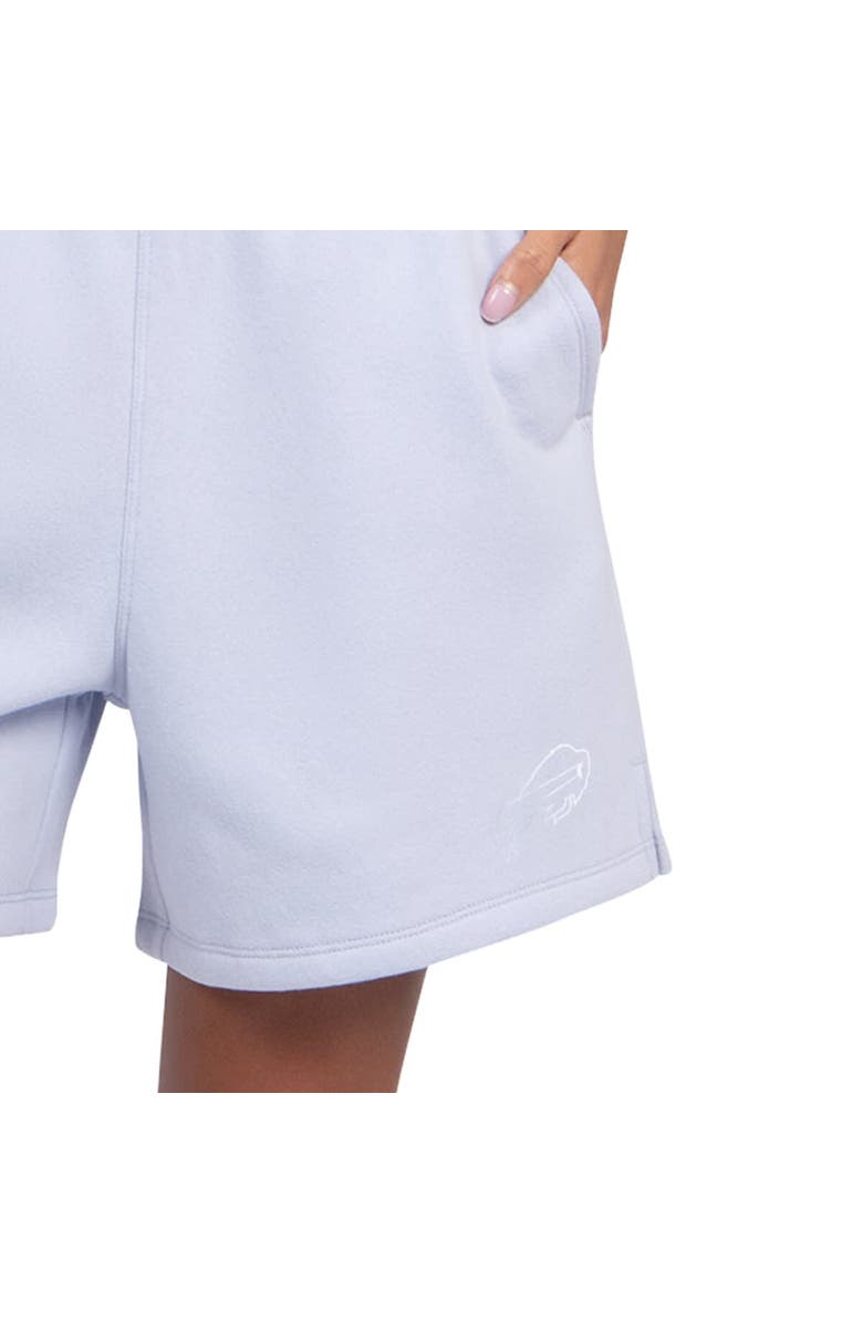 STARTER Women's Starter Pastel Blue Buffalo Bills Travel Pastels Fleece Short, Alternate, color, Light Blue
