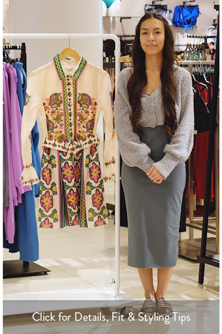 Maris Mixed Print Long Sleeve Shirtdress video