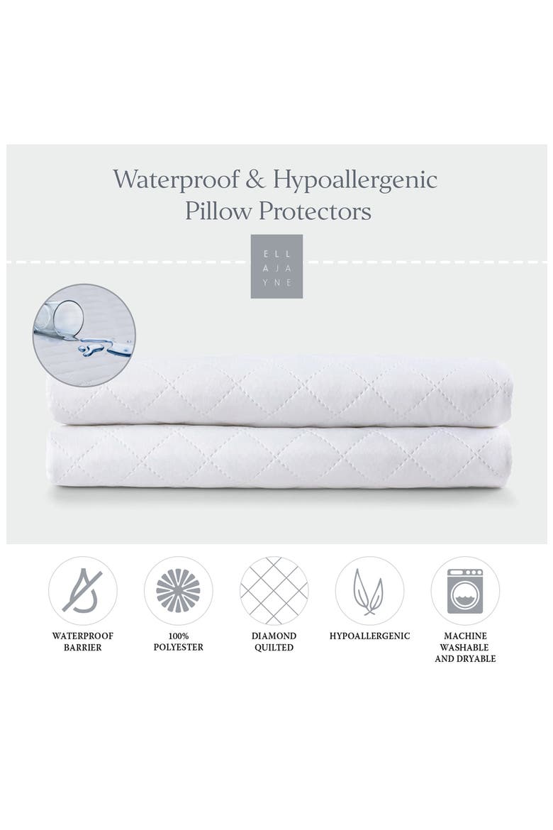 Waterproof & Hypoallergenic Mattress & Pillow Protector, Alternate, color, WHITE
