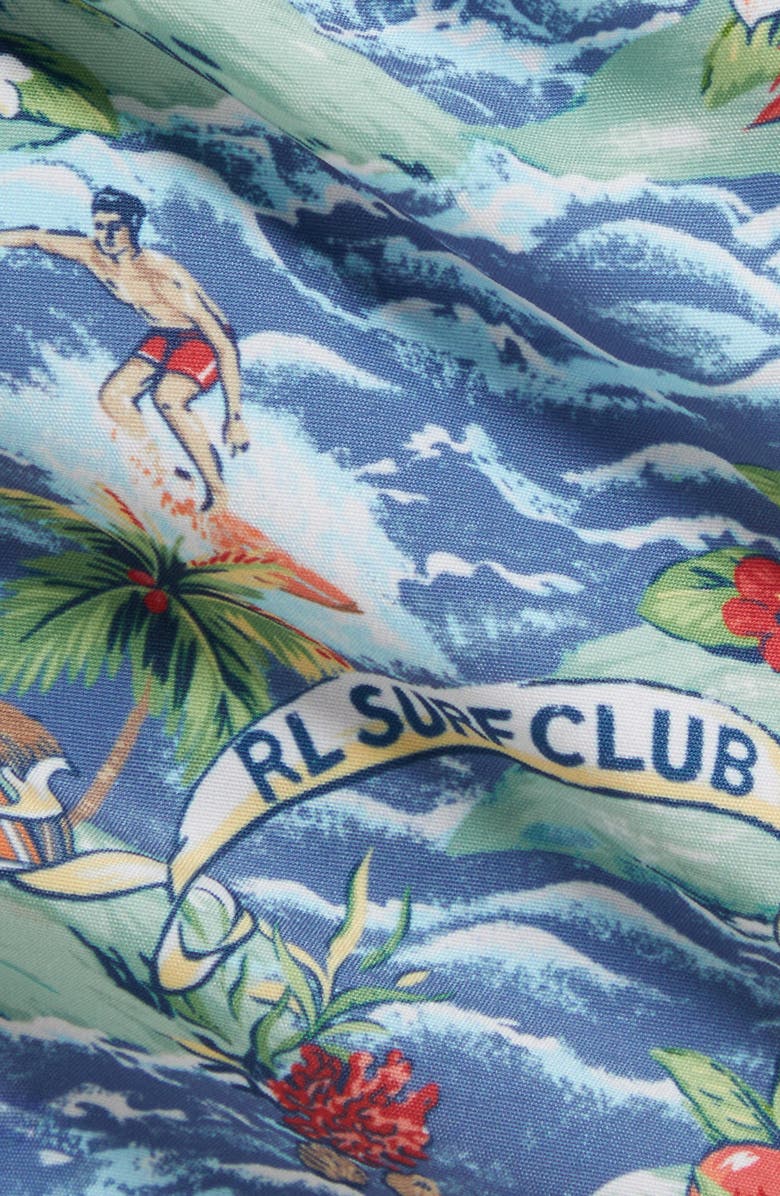 Ralph Lauren Tropical Print Swim Trunks, Alternate, color, Polo Surf Scenic Print