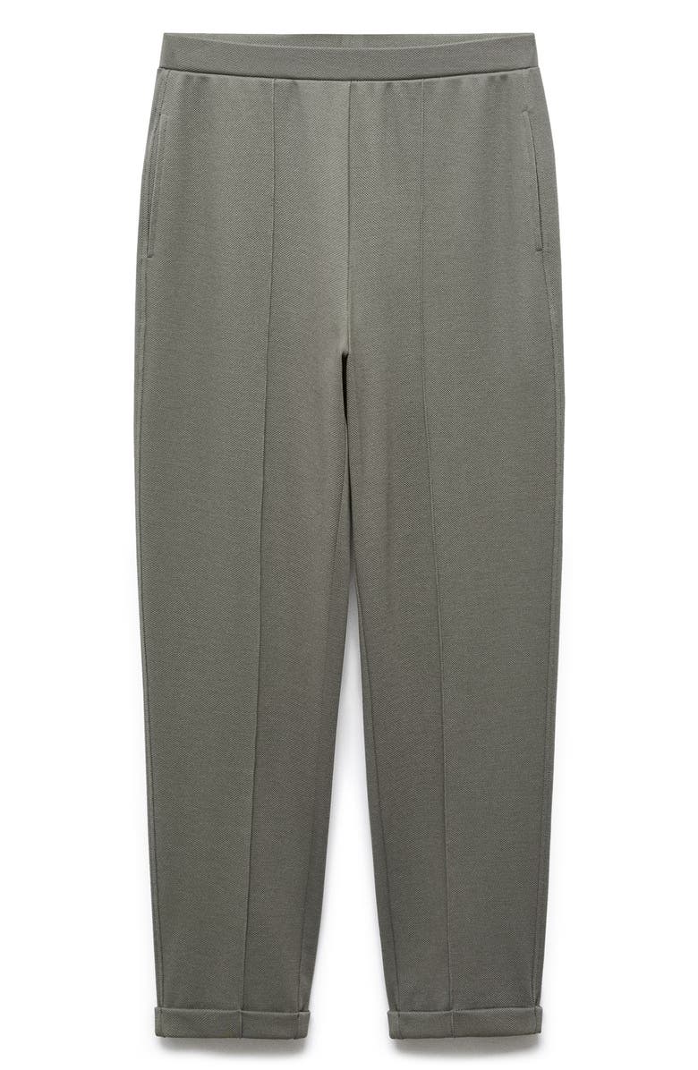 MANGO Cuffed Seam Detail Lounge Pants, Alternate, color, 