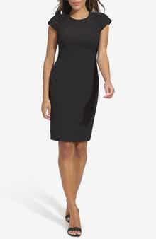 Calvin Klein Cap Sleeve Sheath Dress