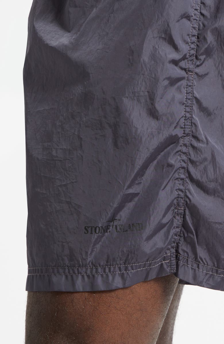 Stone Island Nylon Shorts, Alternate, color, Blue Grey