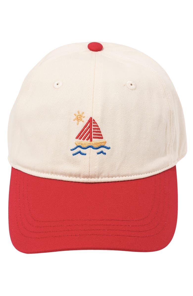 FRASIER STERLING Sail Embroidered Baseball Cap, Main, color, Red