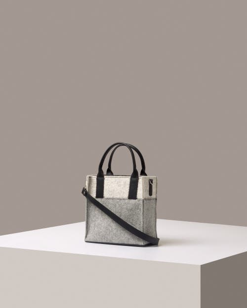 Graf & Lantz Graf Lantz Jaunt Merino Wool Mini Tote In Granite/black