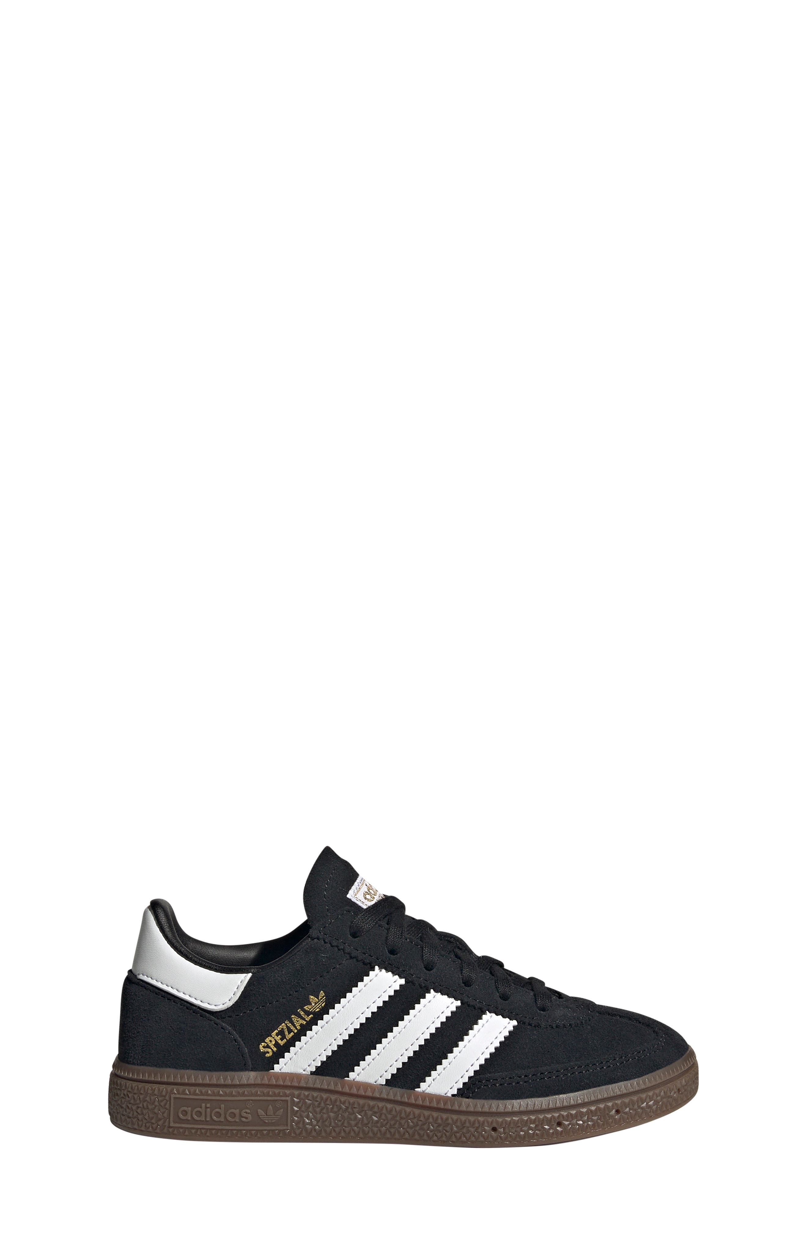 adidas Kids' Handball Spezial Sneaker, Alternate, color, Black/ White/ Gum