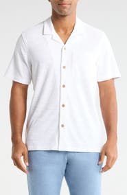 Faherty Cabana Terry Cloth Camp Shirt