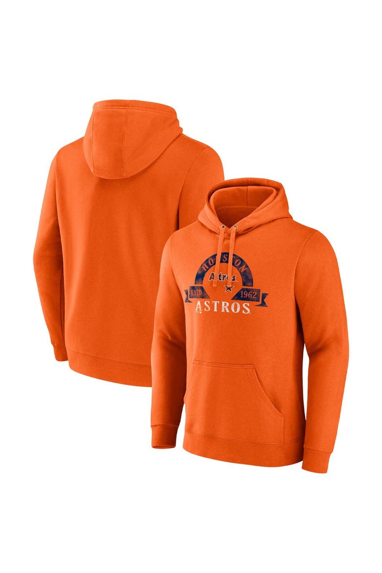 Men's Majestic Orange Houston Astros Utility Pullover Hoodie, Main, color, Orange