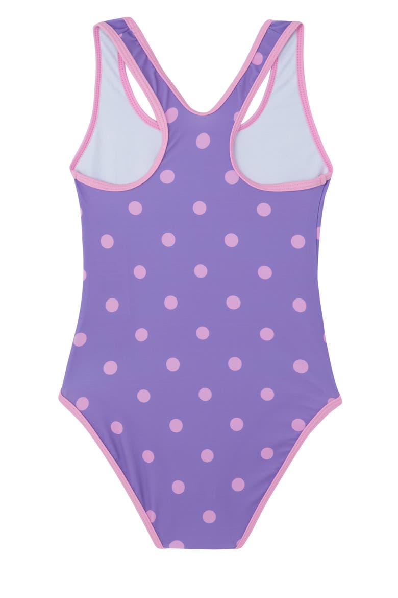 Dot Dot Dot Racerback One Piece, Alternate, color, Purple