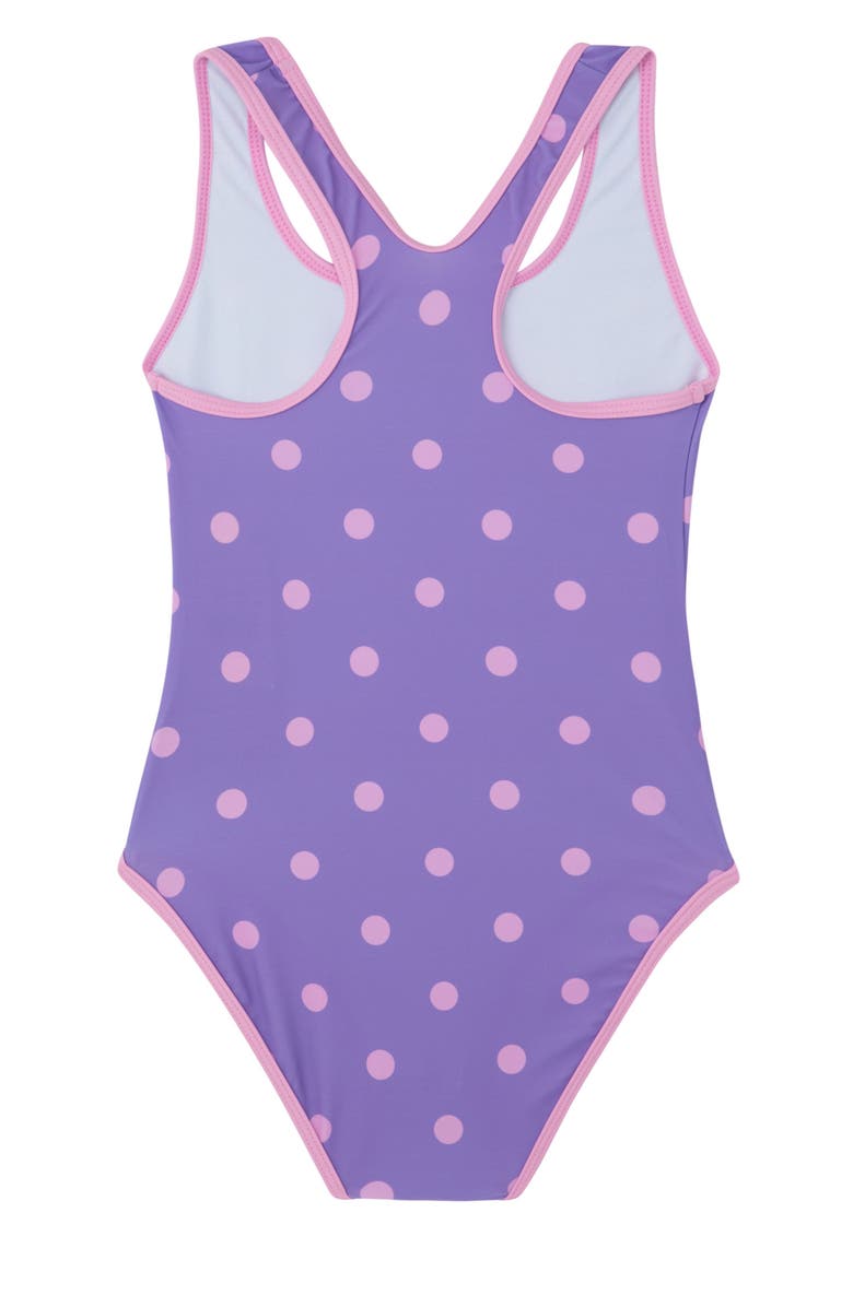 Gottex Kids Dot Dot Dot Racerback One Piece, Alternate, color, Purple