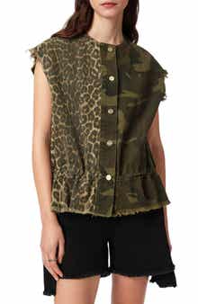 Sofi Mixed Print Cotton Vest