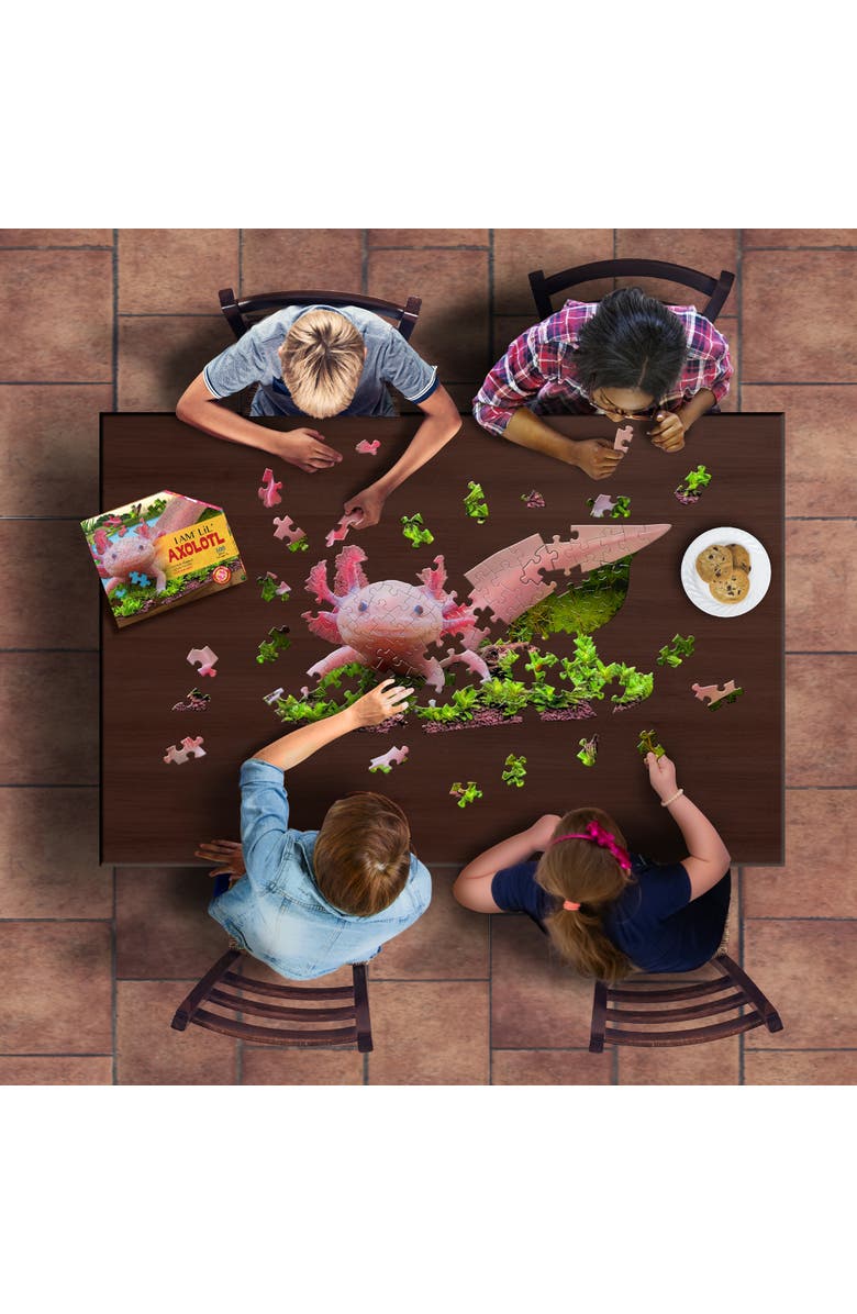 Madd Capp I Am Lil Axolotl 100 Piece Animal Shaped Puzzle, Alternate, color,
