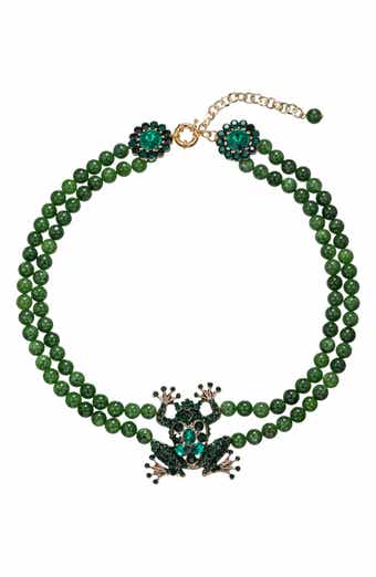 EYE CANDY LOS ANGELES Lena Frog Pendant Necklace