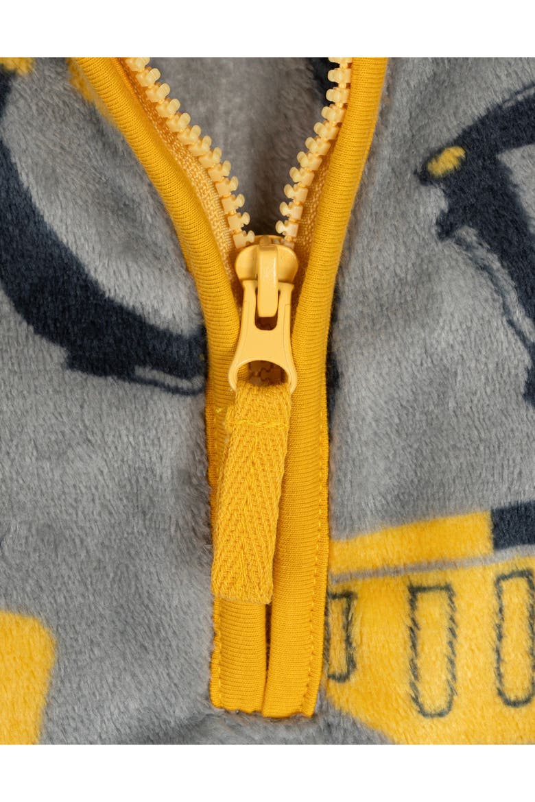 Fleece Quarter-Zip Sweatshirt, Alternate, color, Cool Gray Yellow