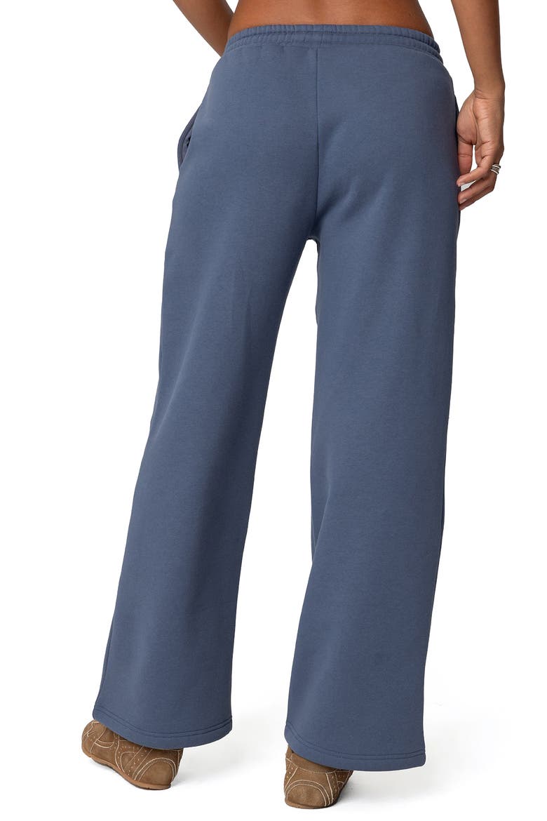 NY Wide Leg Sweatpants, Alternate, color, BLUE