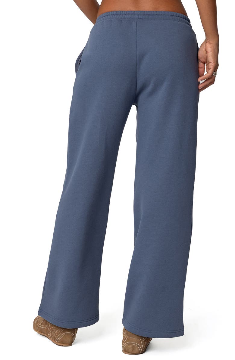 EDIKTED NY Wide Leg Sweatpants, Alternate, color, Blue