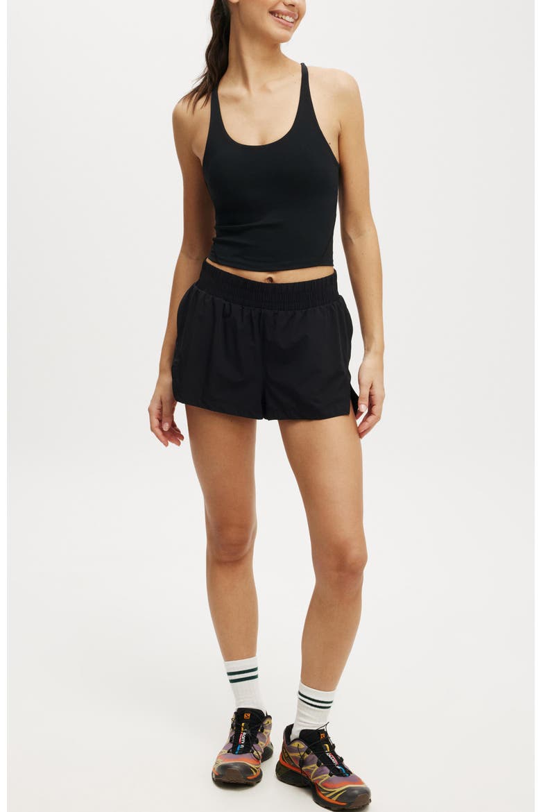 Women's Active On The Fly Curve Short, Alternate, color, Black
