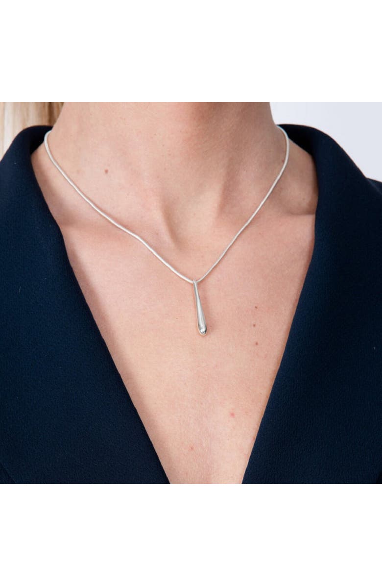 Lucy Quartermaine Short Single Drop Pendant, Alternate, color, Sterling Silver