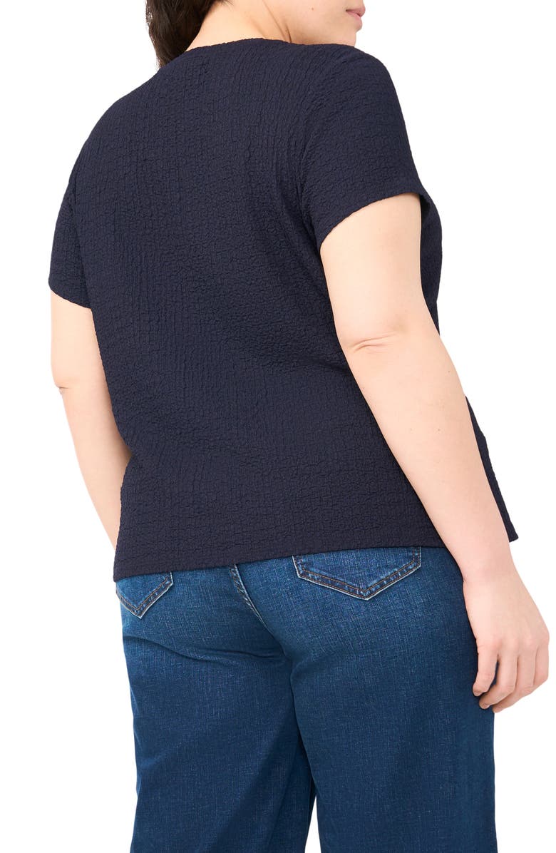 Halogen<sup>®</sup> Pucker Crewneck T-Shirt, Alternate, color, Baritone Blue