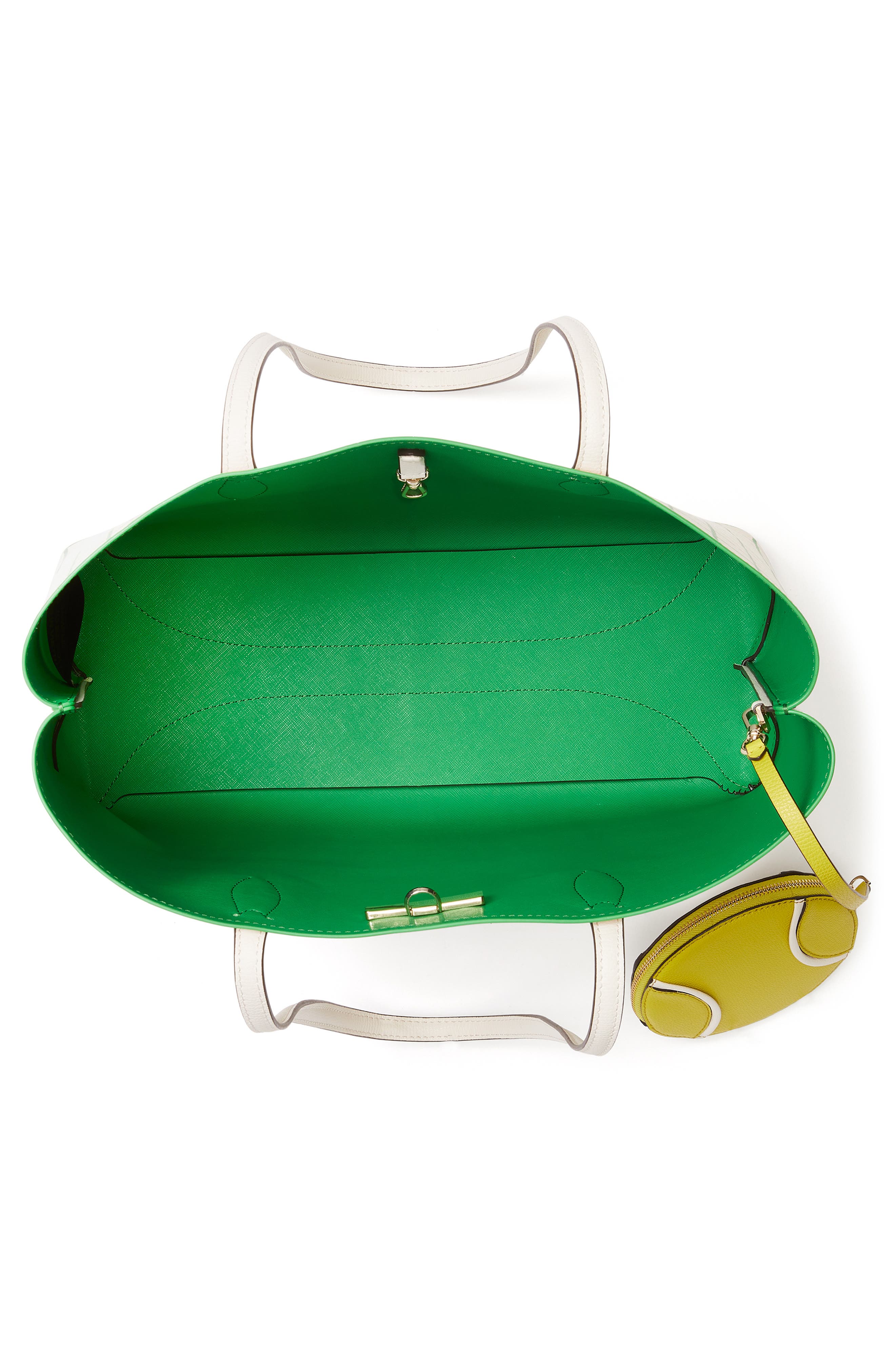Kate Spade New York all day tennis check tote, Alternate, color, 
