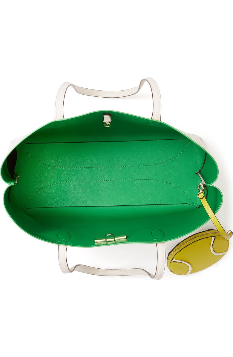 Kate Spade New York all day tennis check tote, Alternate, color,