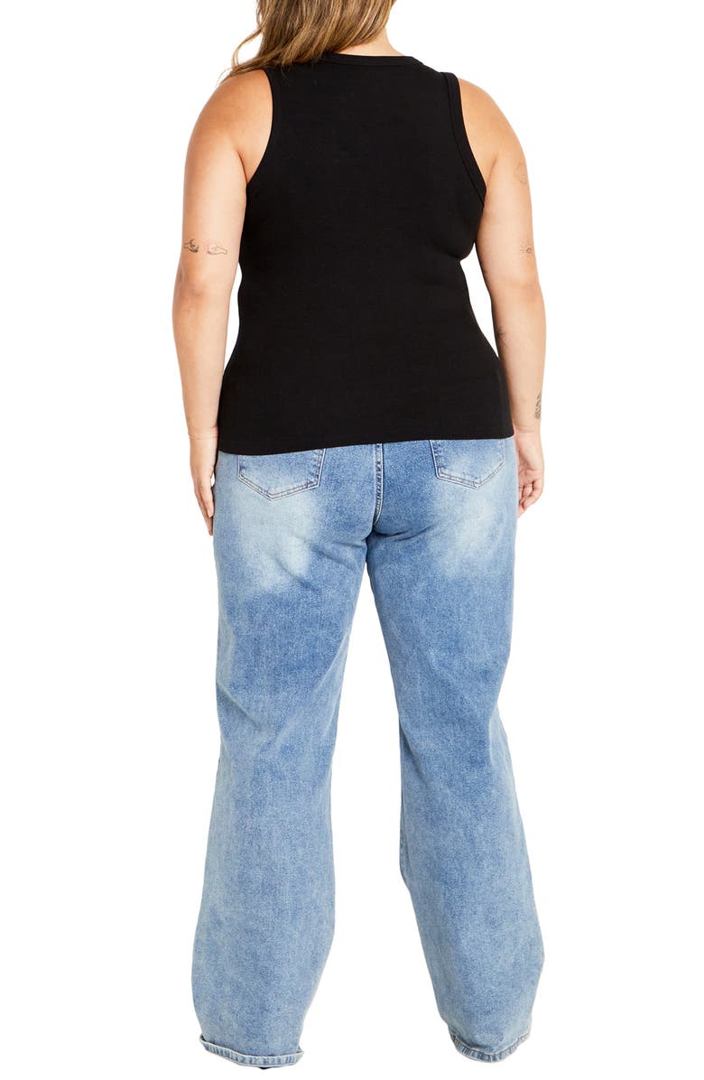 City Chic Talia Rib Tank, Alternate, color, 