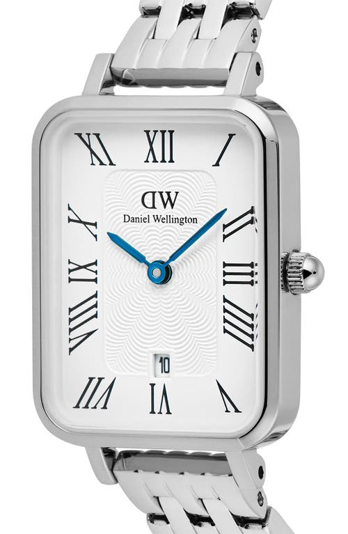 Daniel Wellington Quadro Bracelet Watch, 20mm X 26mm In Metallic