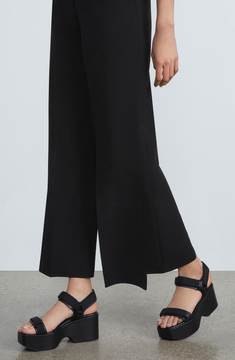 Lafayette 148 New York Franklin Finesse Crepe Ankle Wide Leg Pants, Alternate, color, 