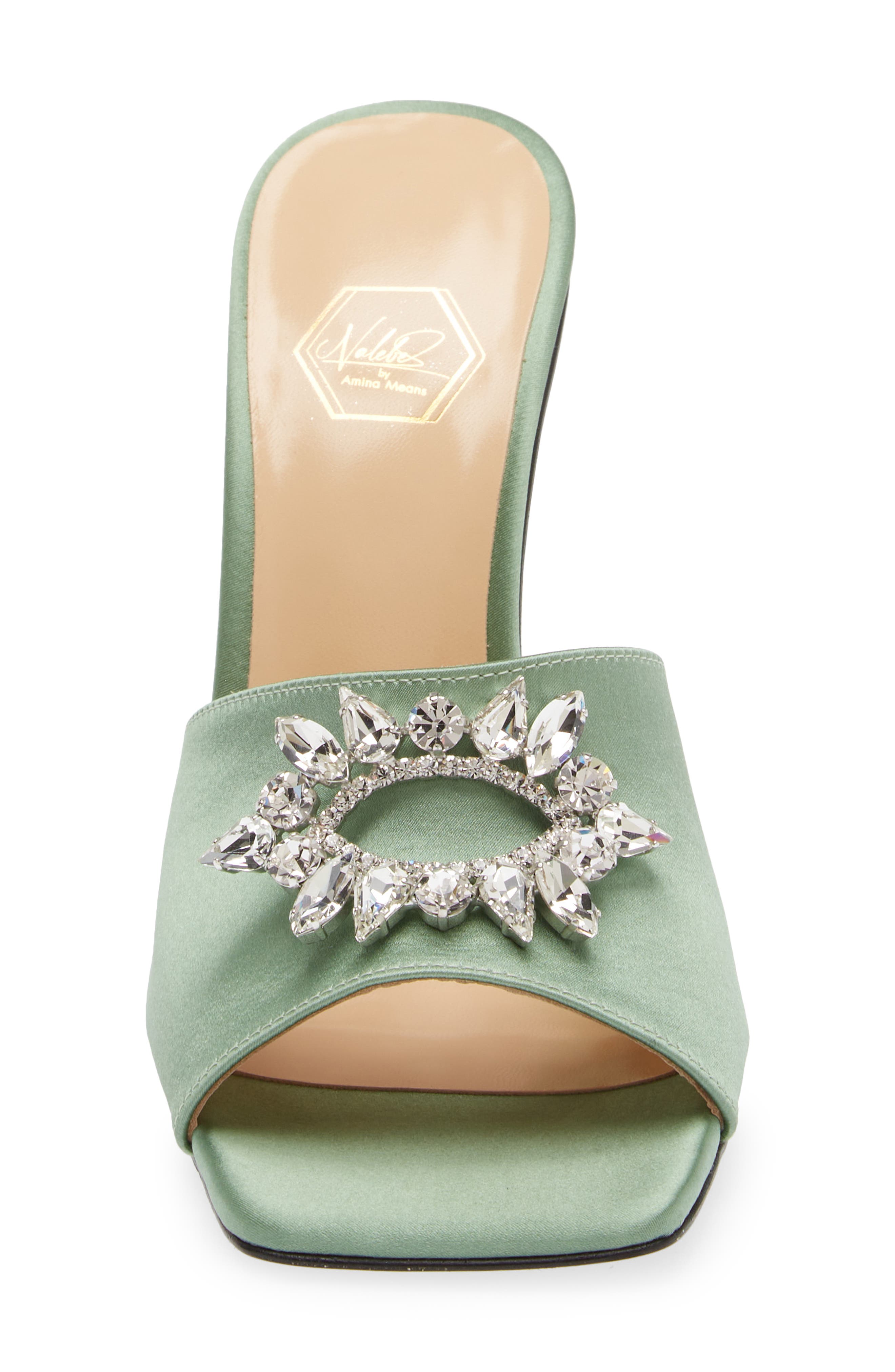Aurum Crystal Embellished Sandal, Alternate, color, MINT GREEN