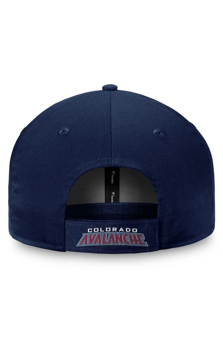 FANATICS Men's Fanatics Navy Colorado Avalanche Core Adjustable Hat, Alternate, color,