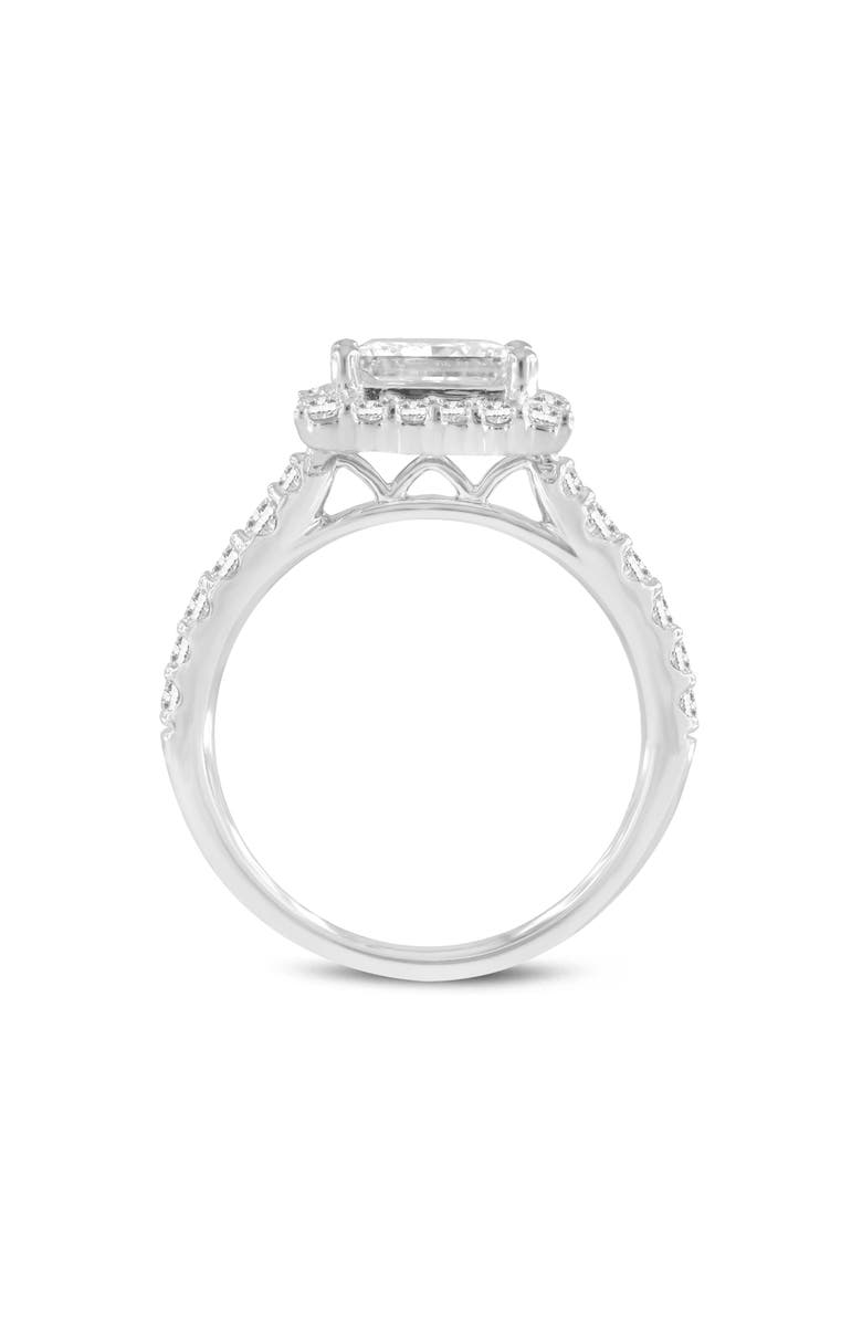 LuvMyJewelry Raya 14K White Gold Princess Cut Lab Grown Diamond Halo Engagement Ring - 2.55 Ct, Alternate, color, 