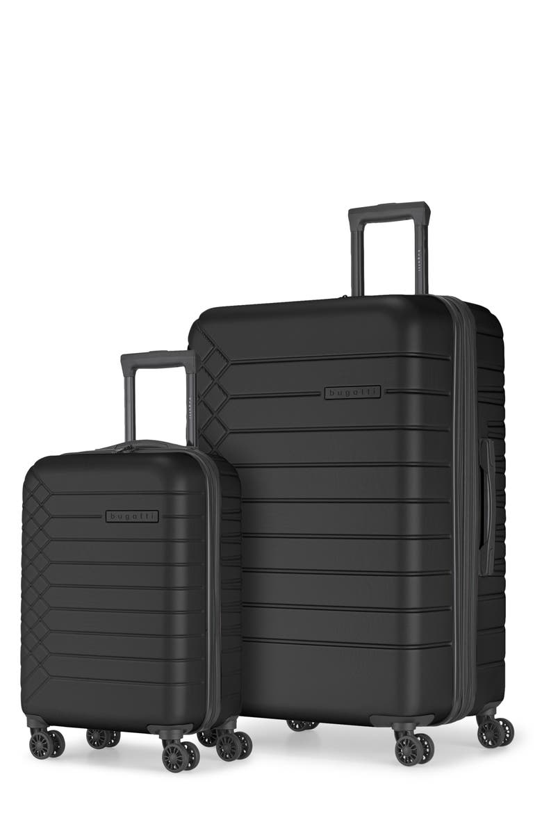 Mecca 2-Piece Hardside Luggage Set, Main, color, BLACK
