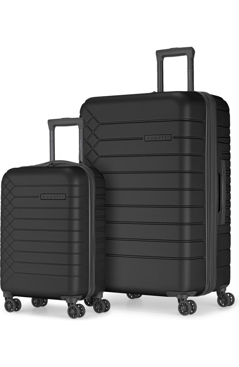 bugatti Mecca 2-Piece Hardside Luggage Set, Main, color, Black