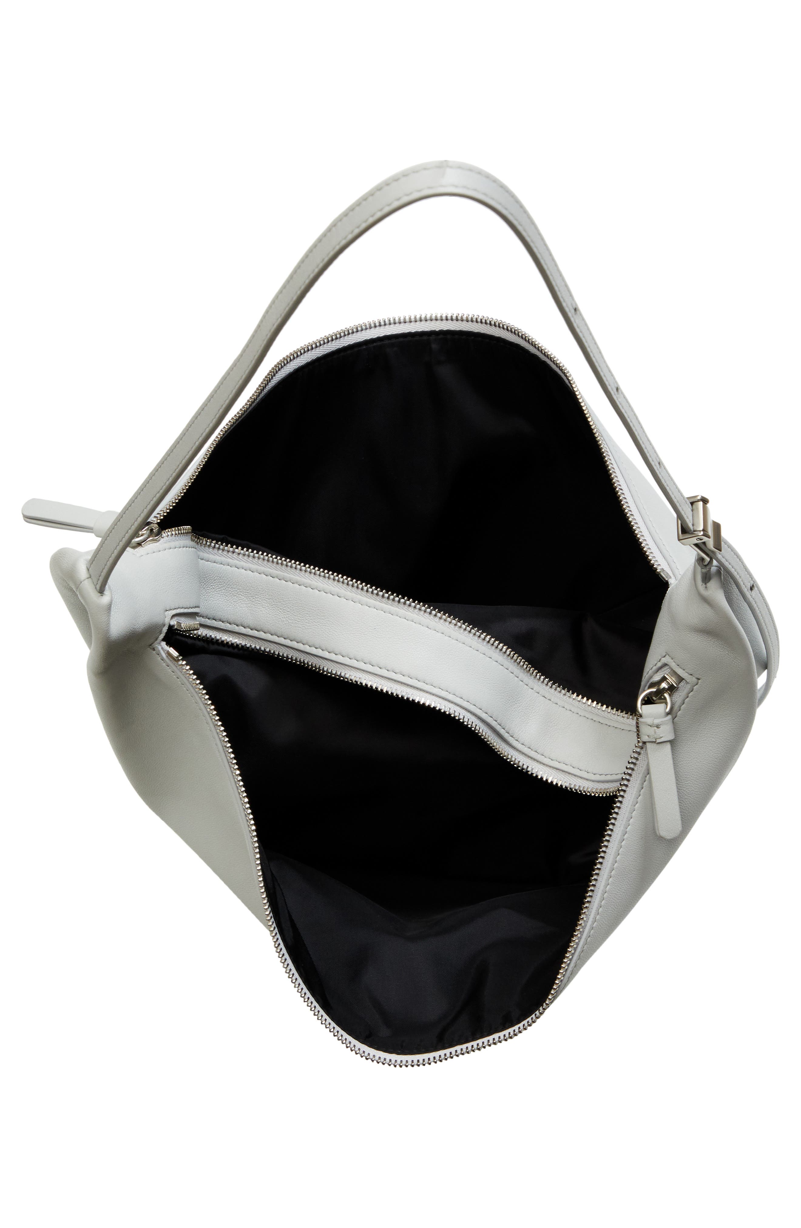 Proenza Schouler Tetra Leather Shoulder Bag, Alternate, color, Smoke