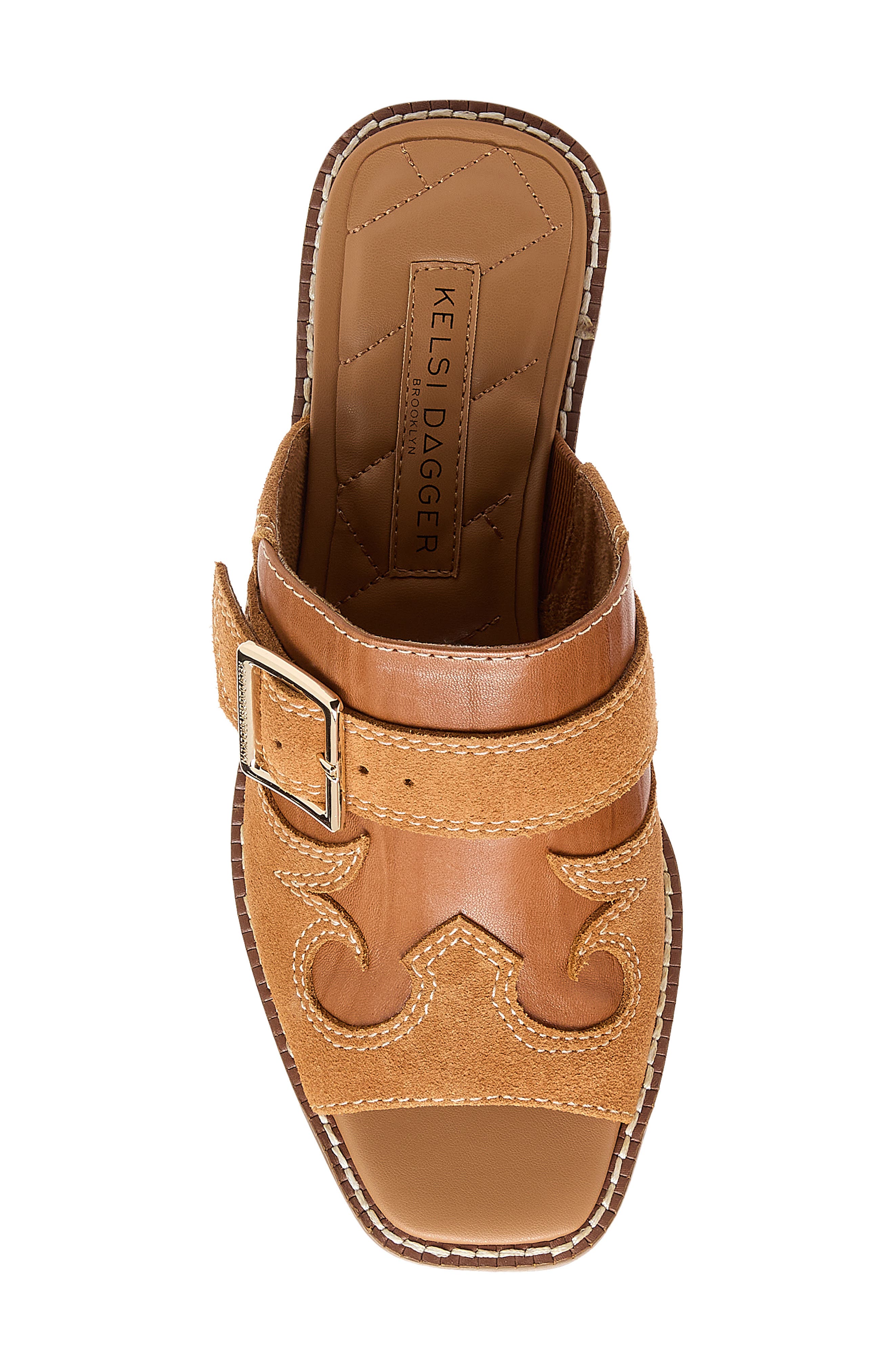 Kelsi Dagger Brooklyn Gerri Block Heel Platform Slide Sandal, Alternate, color, Cookie Dough