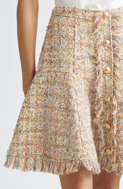 Cinq À Sept Boucle Fringed Skirt In Multi