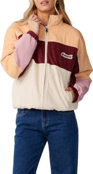 Rip Curl Keepsakes Colorblocked Corduroy Bomber Jacket