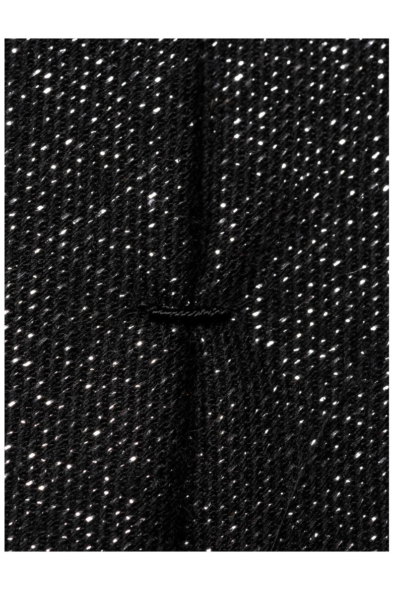 Glitter Wool Blend Tie, Alternate, color, BLACK
