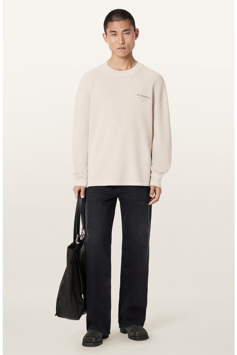 Lex Waffle Long Sleeve T-Shirt, Alternate, color, BIRCH WHITE