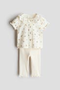 H&M 2-piece Blouse And Leggings Set