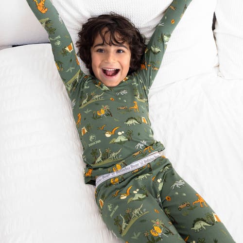 Bellabu Bear Unisex Kids' Jurassic Park: Safari Set Of 2 Piece Pajamas